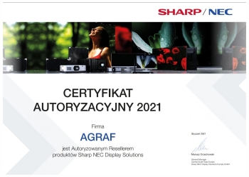 certyfikat NEC dla Agraf